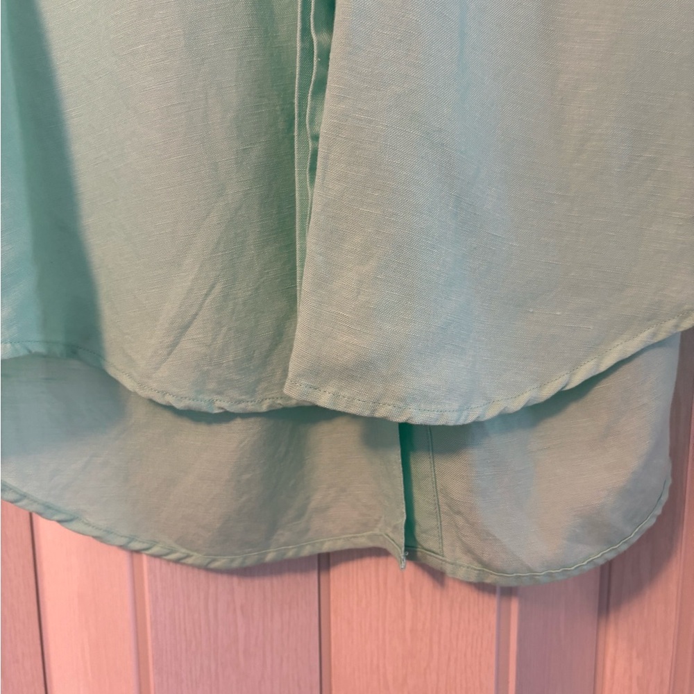 Grace Elements Mint Green Button Down Shirt - image 5